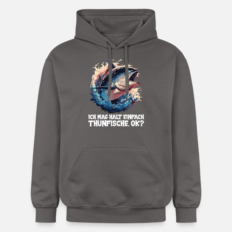 Thon Thunfische Thunfisch - Sweat à capuche Softstyle® Gildan Unisexe - gris foncé