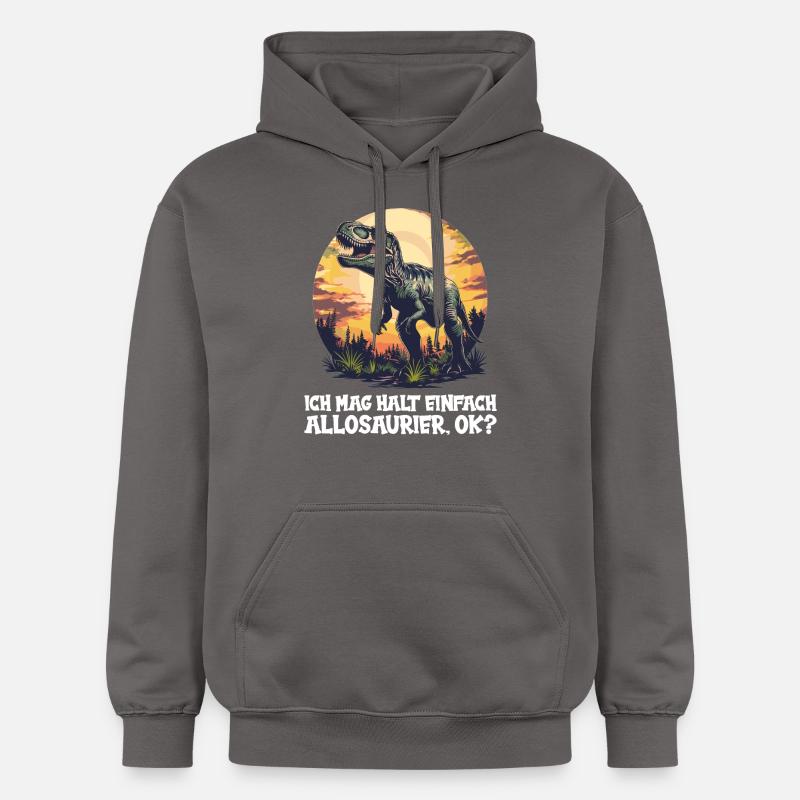 Allosaure Allosaurus - Sweat à capuche Softstyle® Gildan Unisexe - gris foncé