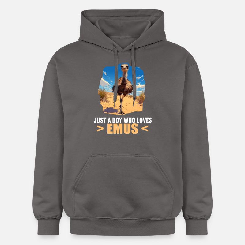 Emus Emu - Sweat à capuche Softstyle® Gildan Unisexe - gris foncé