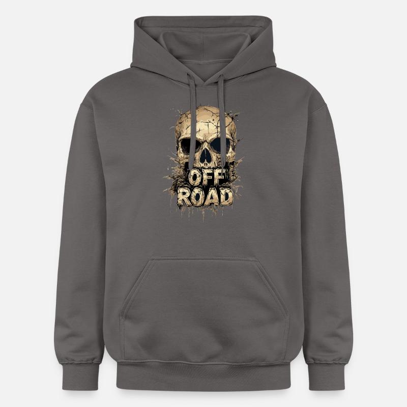 Offroad Skull 4x4 Cadeau - Sweat à capuche Softstyle® Gildan Unisexe - gris foncé