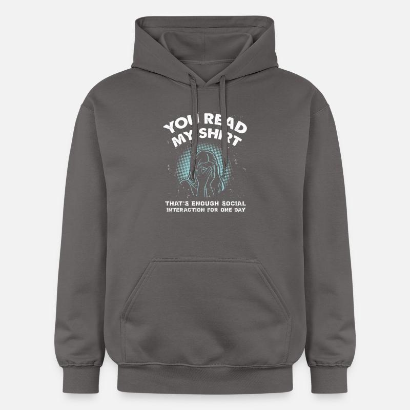introverti - Sweat à capuche Softstyle® Gildan Unisexe - gris foncé