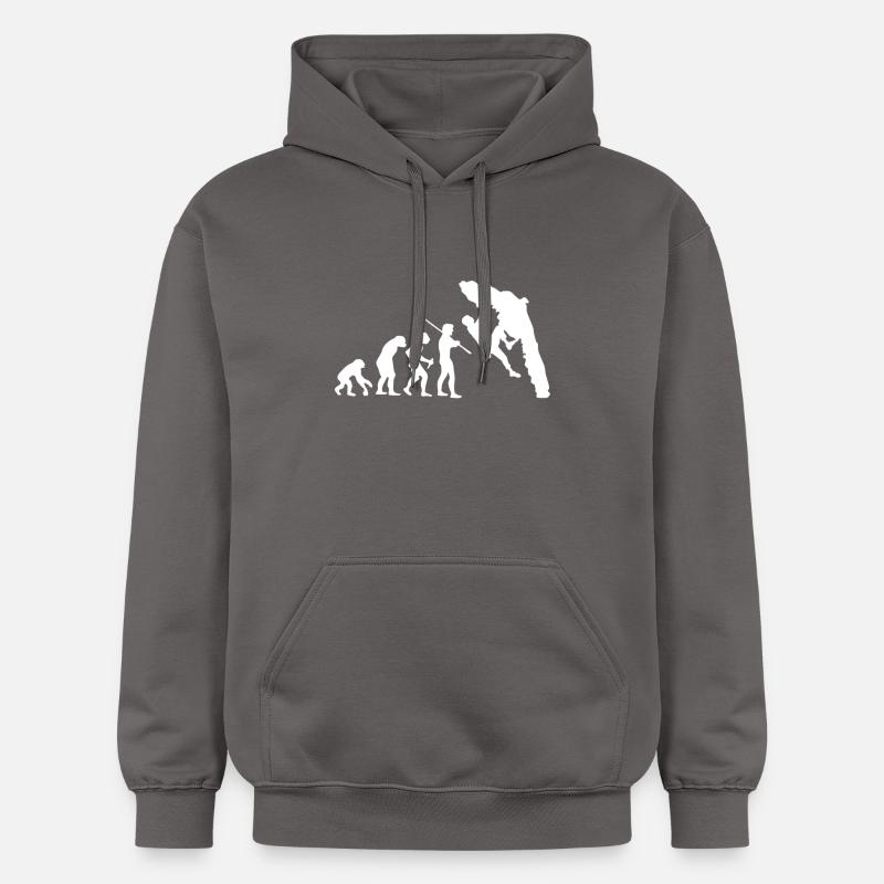 Evolution Bouldering Escalade T-shirt - Sweat à capuche Softstyle® Gildan Unisexe - gris foncé