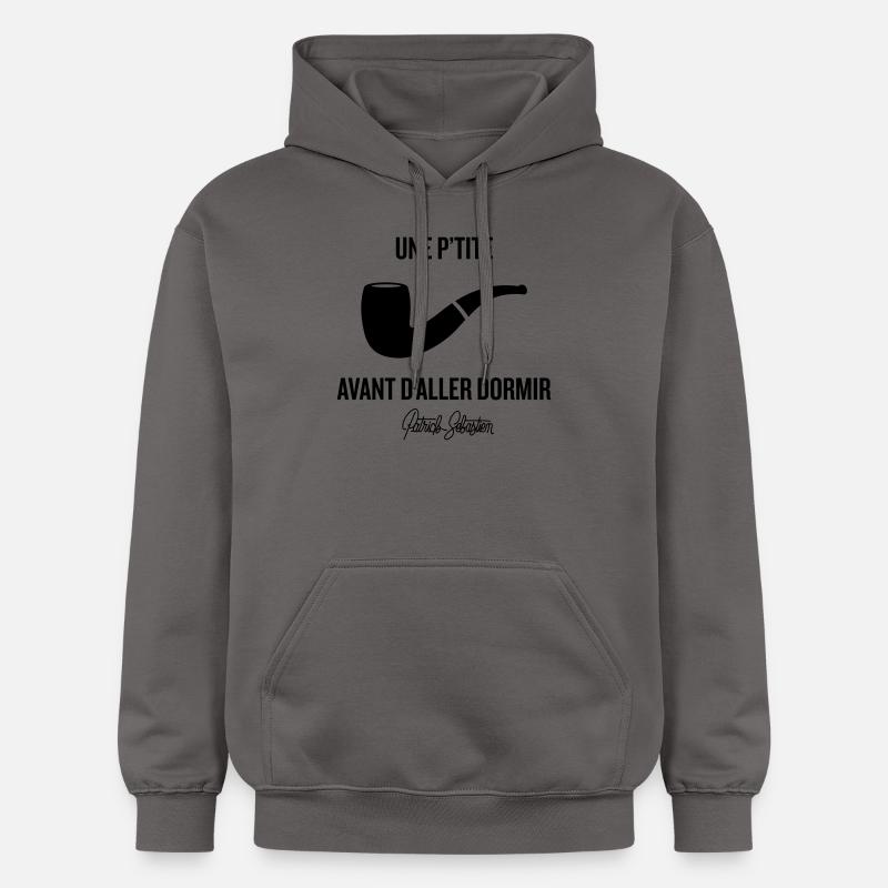 Une p'tite pipe - Sweat à capuche Softstyle® Gildan Unisexe - gris foncé