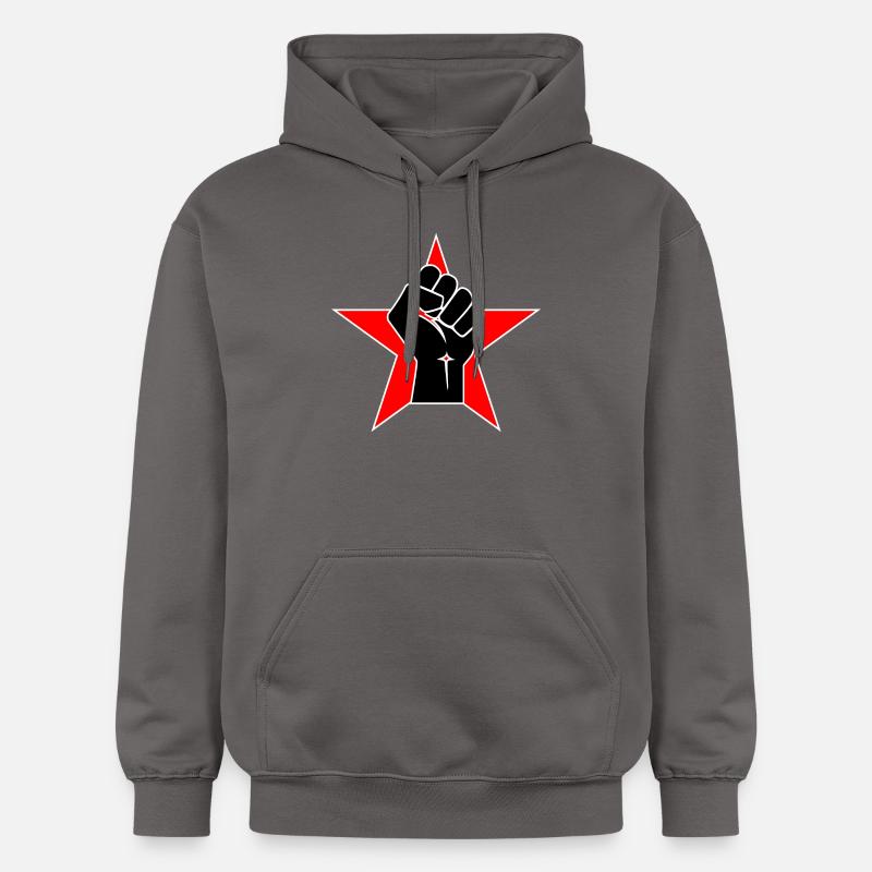 Raised Fist Logo 2 - Sweat à capuche Softstyle® Gildan Unisexe - gris foncé