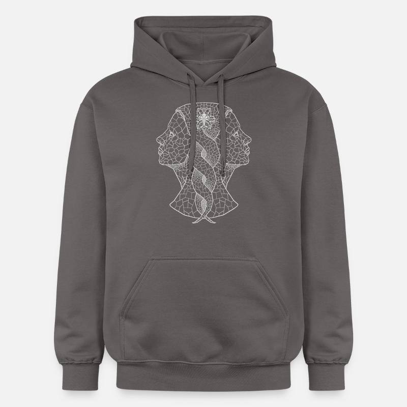 blanc jumeaux - Sweat à capuche Softstyle® Gildan Unisexe - gris foncé