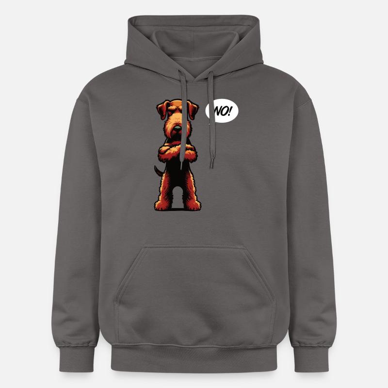 Pas d’Airedale Terrier Airedales Airedalebesitzer - Sweat à capuche Softstyle® Gildan Unisexe - gris foncé