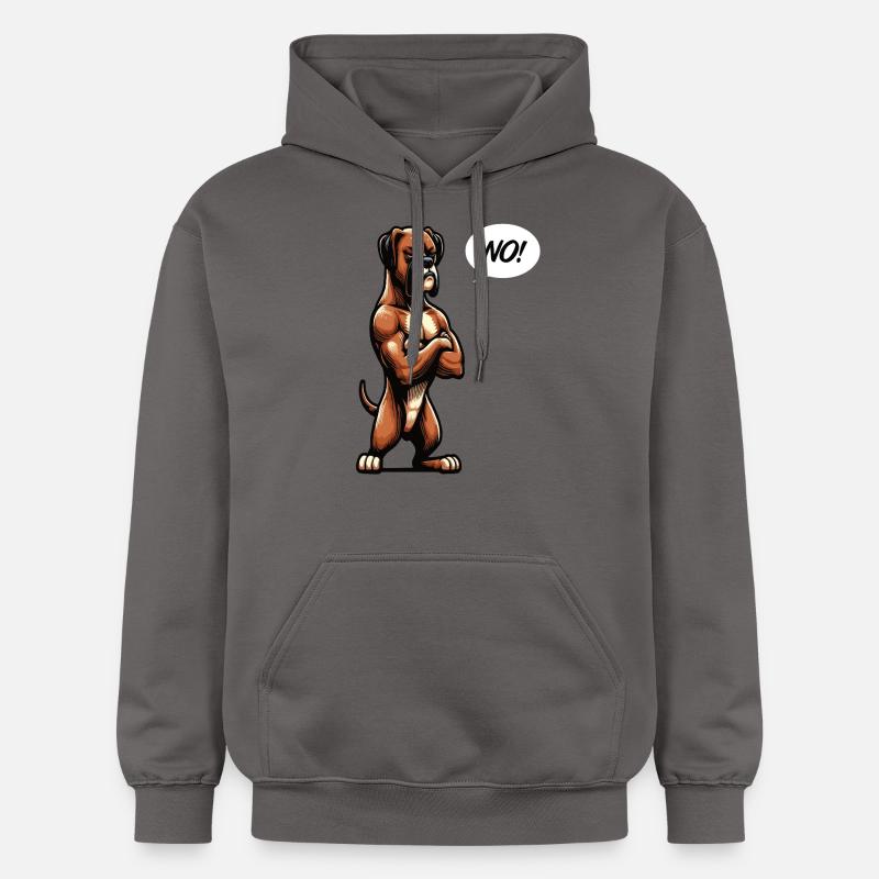 Pas de Boxer Boxer Porte-Boxer Chien Boxer Propriétaire - Sweat à capuche Softstyle® Gildan Unisexe - gris foncé