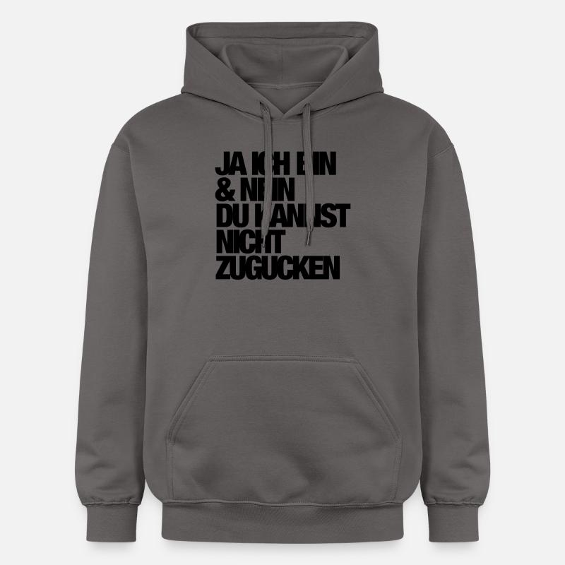 Ja - Ich bin - Gildan Unisex Softstyle® Midweight Hoodie - Dunkelgrau