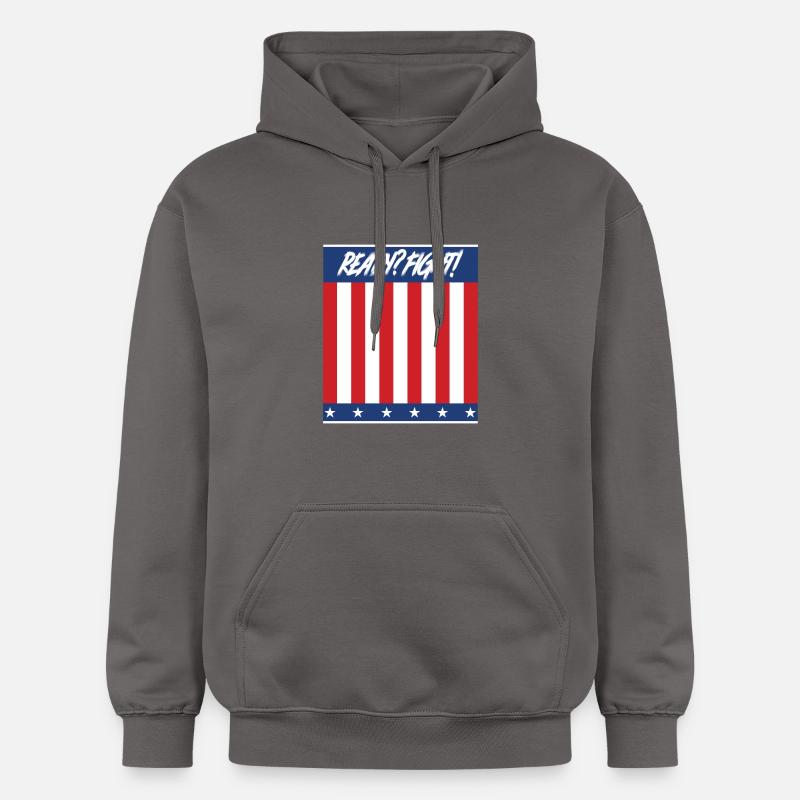 Prêt? Se battre! - Sweat à capuche Softstyle® Gildan Unisexe - gris foncé