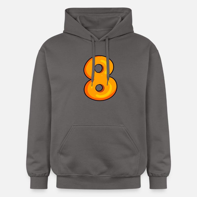 Numéro 8 - Numéro 8 - Sweat à capuche Softstyle® Gildan Unisexe - gris foncé