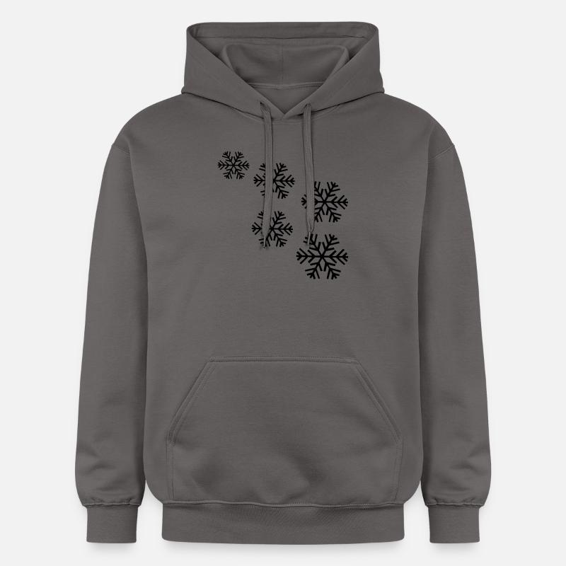 neige flocon de neige - Sweat à capuche Softstyle® Gildan Unisexe - gris foncé
