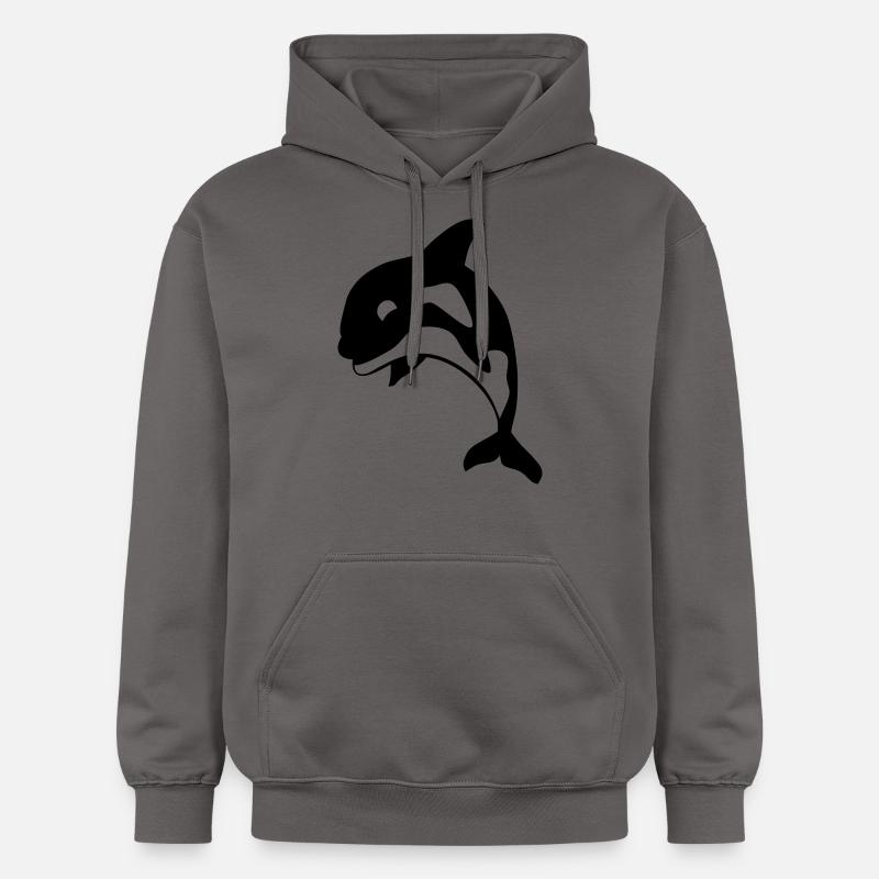 orca - Sweat à capuche Softstyle® Gildan Unisexe - gris foncé