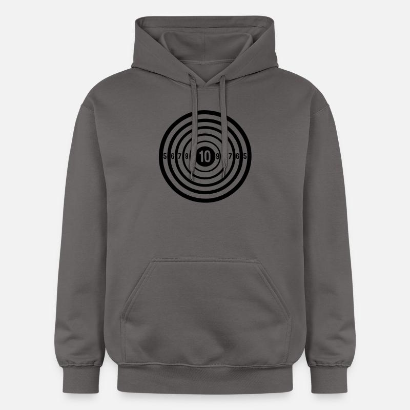 target cible numero 2106 - Sweat à capuche Softstyle® Gildan Unisexe - gris foncé