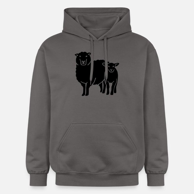 Mouton - Sweat à capuche Softstyle® Gildan Unisexe - gris foncé