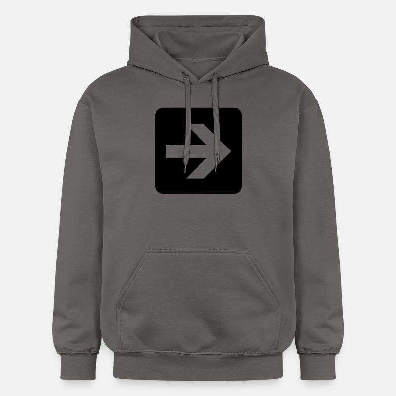 Flčche - Sweat à capuche Softstyle® Gildan Unisexe - gris foncé