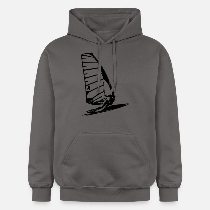 PlancheCà Voile 4 - Sweat à capuche Softstyle® Gildan Unisexe - gris foncé