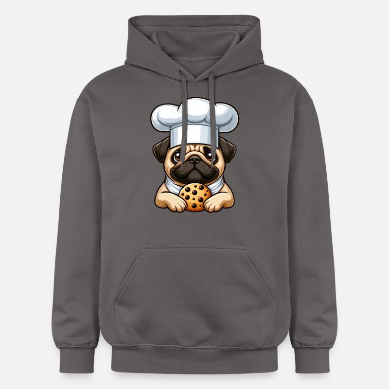 Carlin Chef avec biscuit - Sweat à capuche Softstyle® Gildan Unisexe - gris foncé