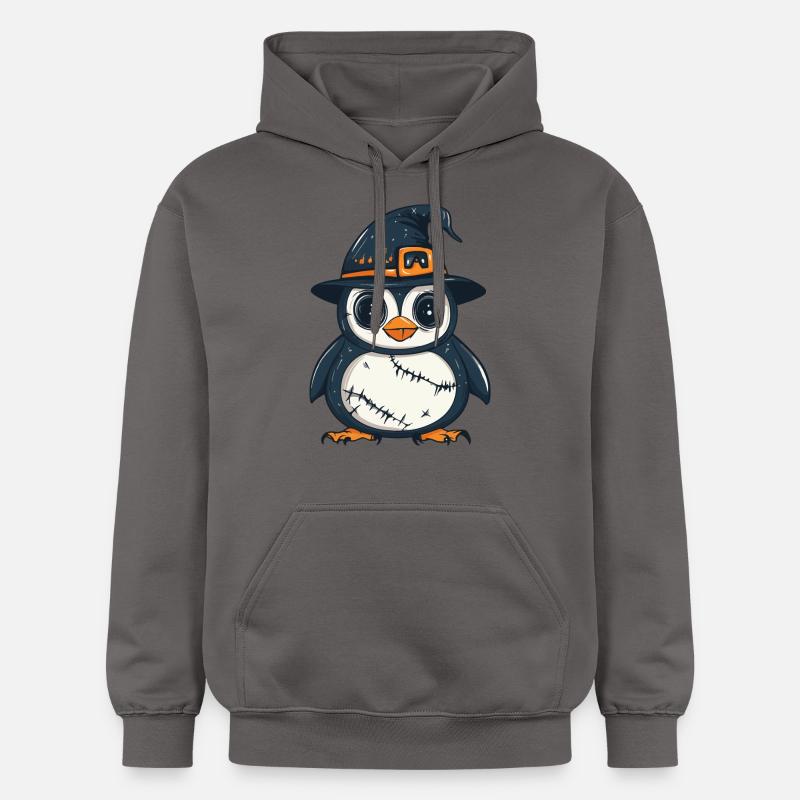 Pingouin Halloween Zombie - Sweat à capuche Softstyle® Gildan Unisexe - gris foncé