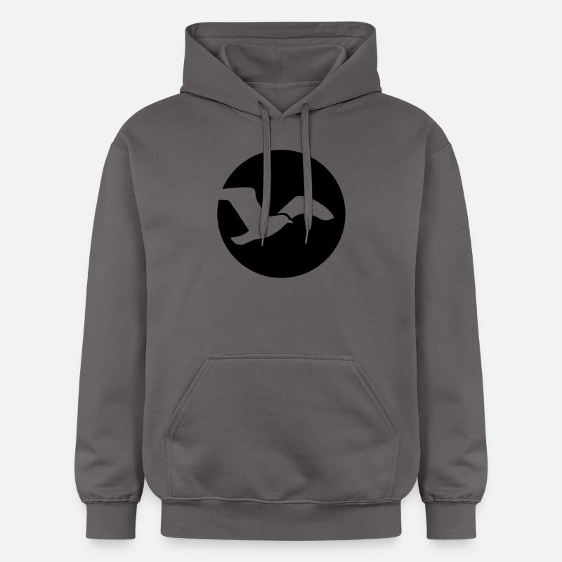 Möwe - Gildan Unisex Softstyle® Midweight Hoodie - Dunkelgrau