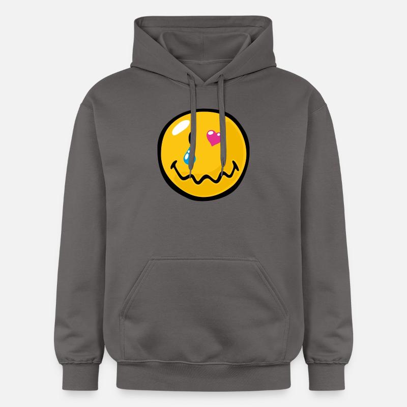 Smiley Love Sentimentality - Sweat à capuche Softstyle® Gildan Unisexe - gris foncé