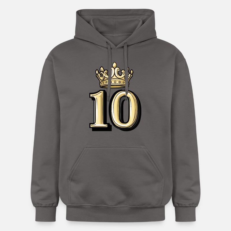 Couronne à 10 chiffres - Sweat à capuche Softstyle® Gildan Unisexe - gris foncé