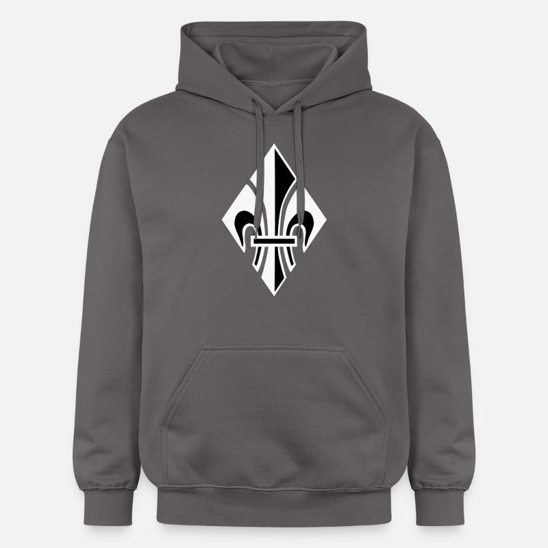 Lys de diamant blanc - Sweat à capuche Softstyle® Gildan Unisexe - gris foncé