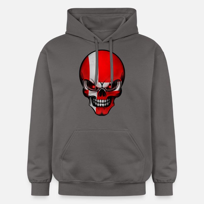 Crâne Danemark conçoit Allround - Sweat à capuche Softstyle® Gildan Unisexe - gris foncé