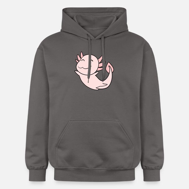 Axolotl Rose Doux - Sweat à capuche Softstyle® Gildan Unisexe - gris foncé