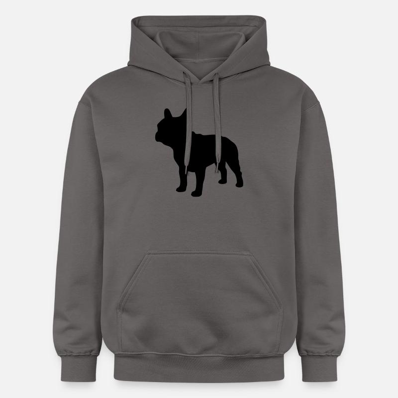 Bouledogue français - Bully - Chien - Sweat à capuche Softstyle® Gildan Unisexe - gris foncé