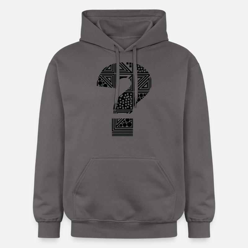 point d'interrogation ? - Sweat à capuche Softstyle® Gildan Unisexe - gris foncé
