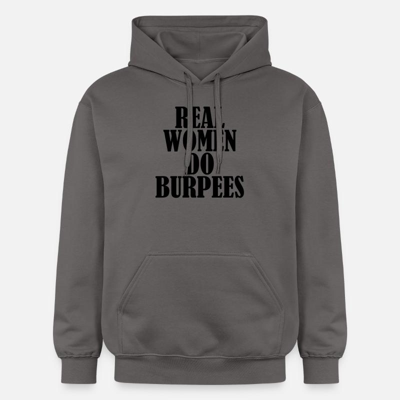 Real Women Do Burpees - Sweat à capuche Softstyle® Gildan Unisexe - gris foncé