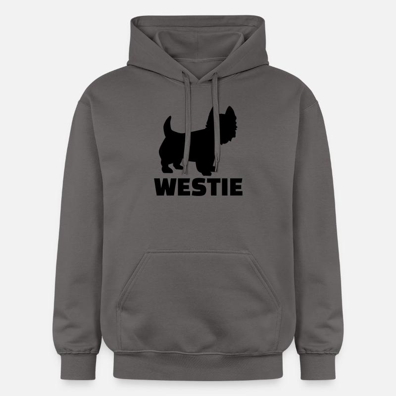 Westie - Sweat à capuche Softstyle® Gildan Unisexe - gris foncé