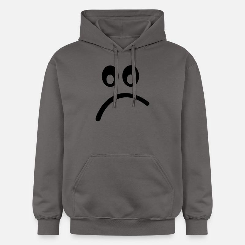 Smiley - Sweat à capuche Softstyle® Gildan Unisexe - gris foncé