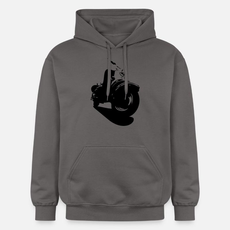 IWL Berlin Roller, Oldtimer - Gildan Unisex Softstyle® Midweight Hoodie - Dunkelgrau