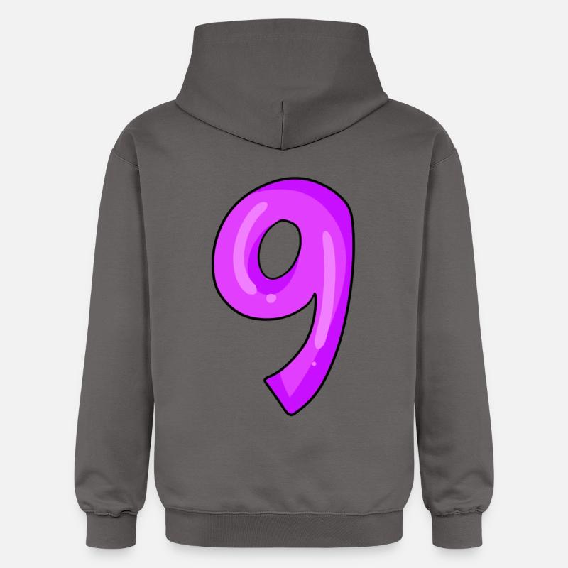 Numéro 9 - Sweat à capuche Softstyle® Gildan Unisexe - gris foncé