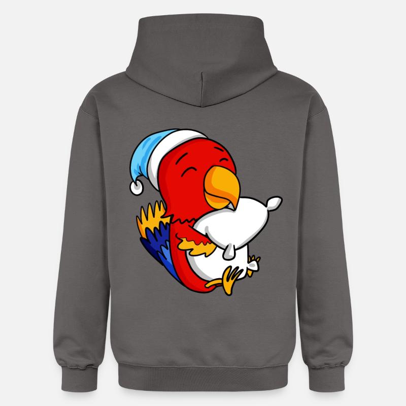 Perroquet Bébé - Sweat à capuche Softstyle® Gildan Unisexe - gris foncé