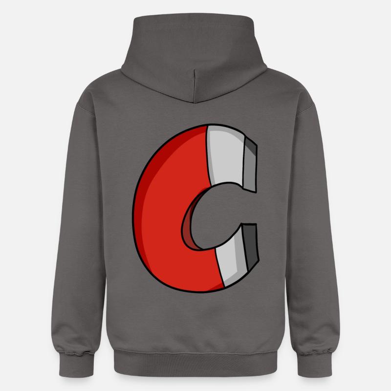 Aimant fer à cheval - Sweat à capuche Softstyle® Gildan Unisexe - gris foncé