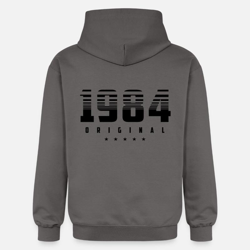 Né en 1984 l’original - Sweat à capuche Softstyle® Gildan Unisexe - gris foncé