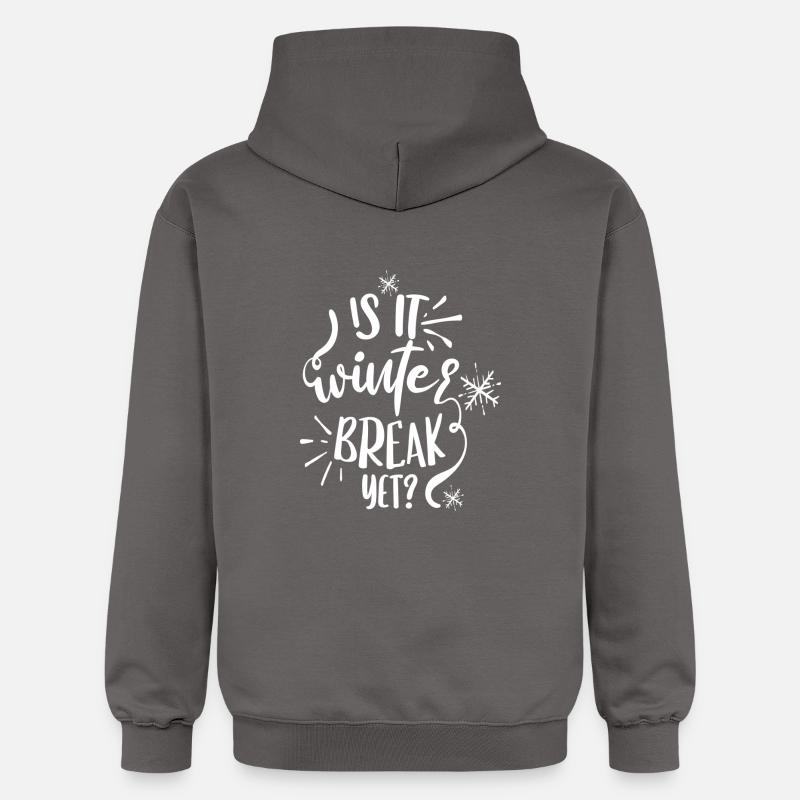 C’est la trêve hivernale ? - Sweat à capuche Softstyle® Gildan Unisexe - gris foncé