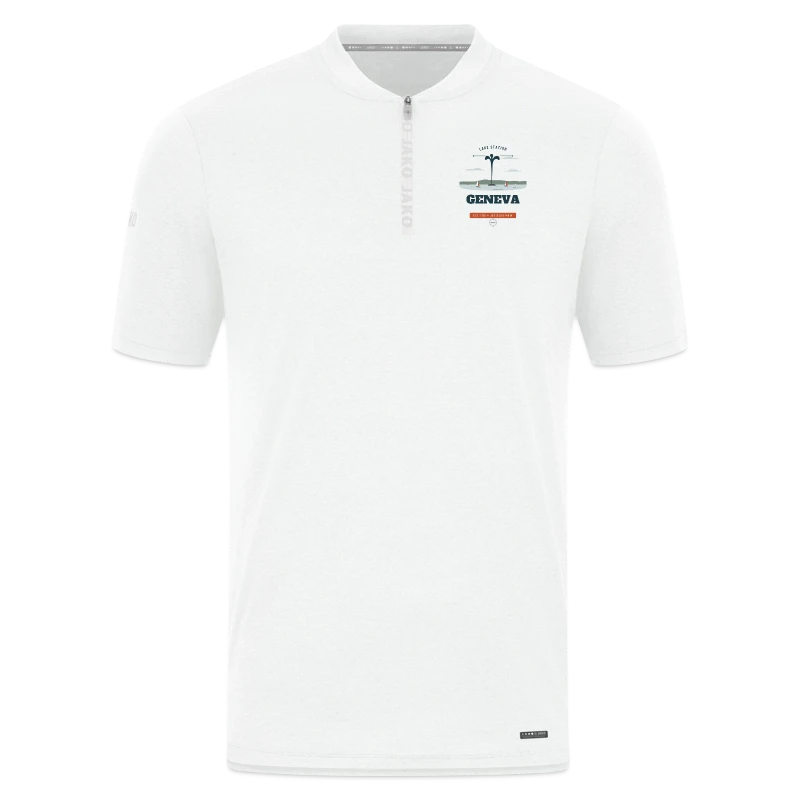 Geneva badge on a jako pro casual polo shirt