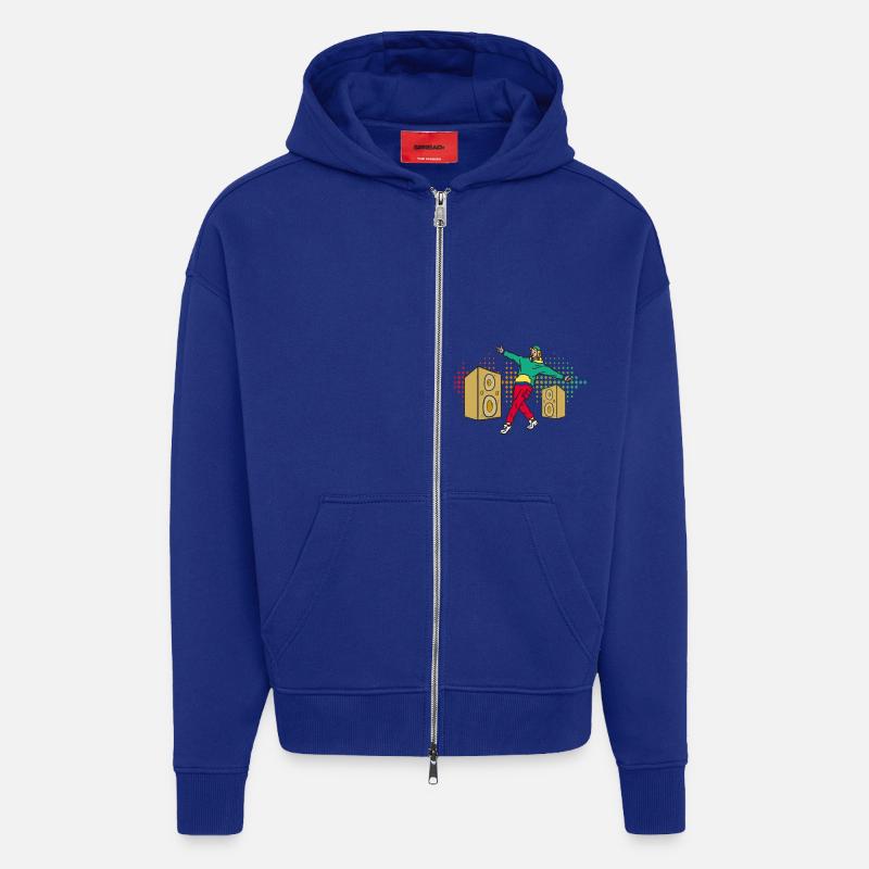 Breakdance Breakdancer - Zip Hoodie - made by SPREAD - Iconic Blue