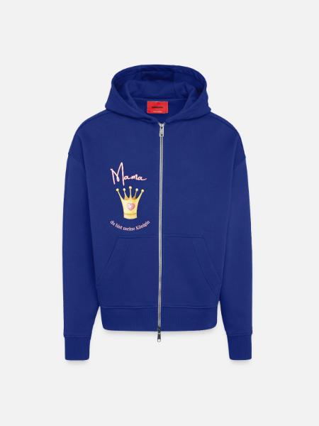 Mama - meine Königin. - Zip Hoodie - made by SPREAD - Iconic Blue