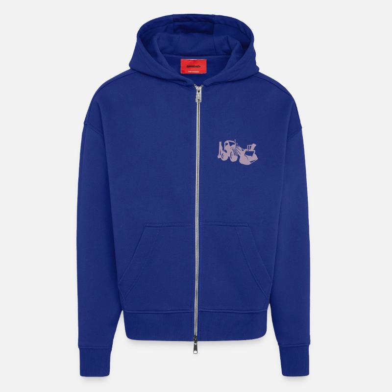 Baggerfahrer Radlader Bagger - Zip Hoodie - made by SPREAD - Iconic Blue
