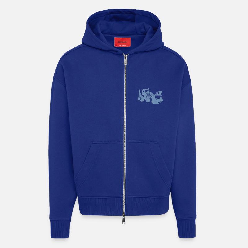 Baggerfahrer Radlader Bagger - Zip Hoodie - made by SPREAD - Iconic Blue