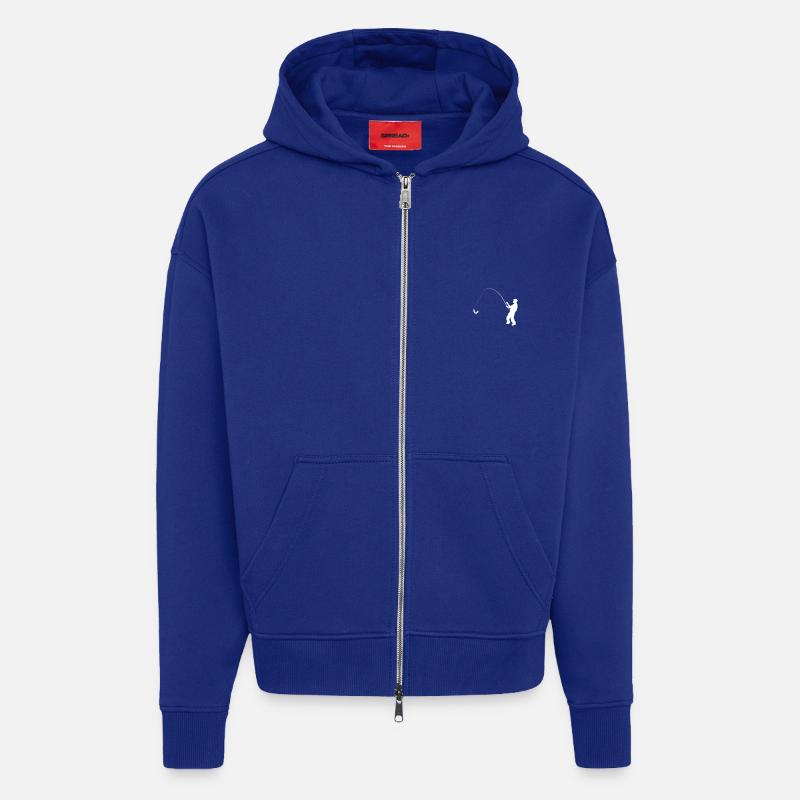 Angler Evolution Pocket Geschenkidee - Zip Hoodie - made by SPREAD - Iconic Blue