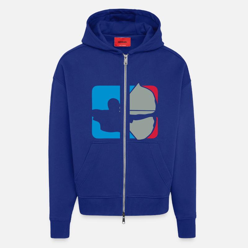 archery archery logo bogenschieben drapes - Zip Hoodie - made by SPREAD - Iconic Blue