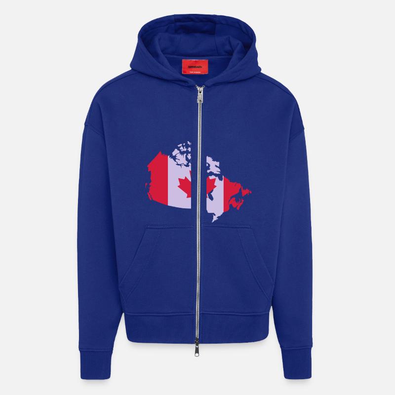 Kanada, Canada - Zip Hoodie - made by SPREAD - Iconic Blue