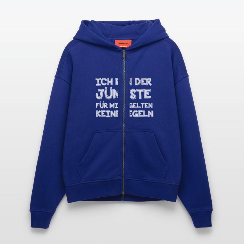 Ich bin der Jüngste Zip Hoodie - made by SPREAD