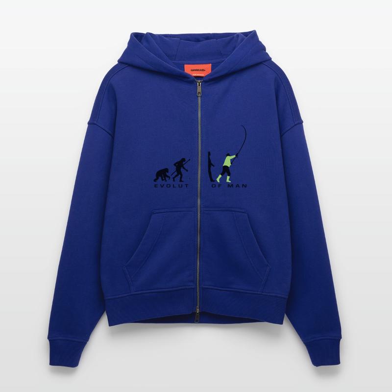 evolution_angler_042013_a_2c Zip Hoodie - made by SPREAD