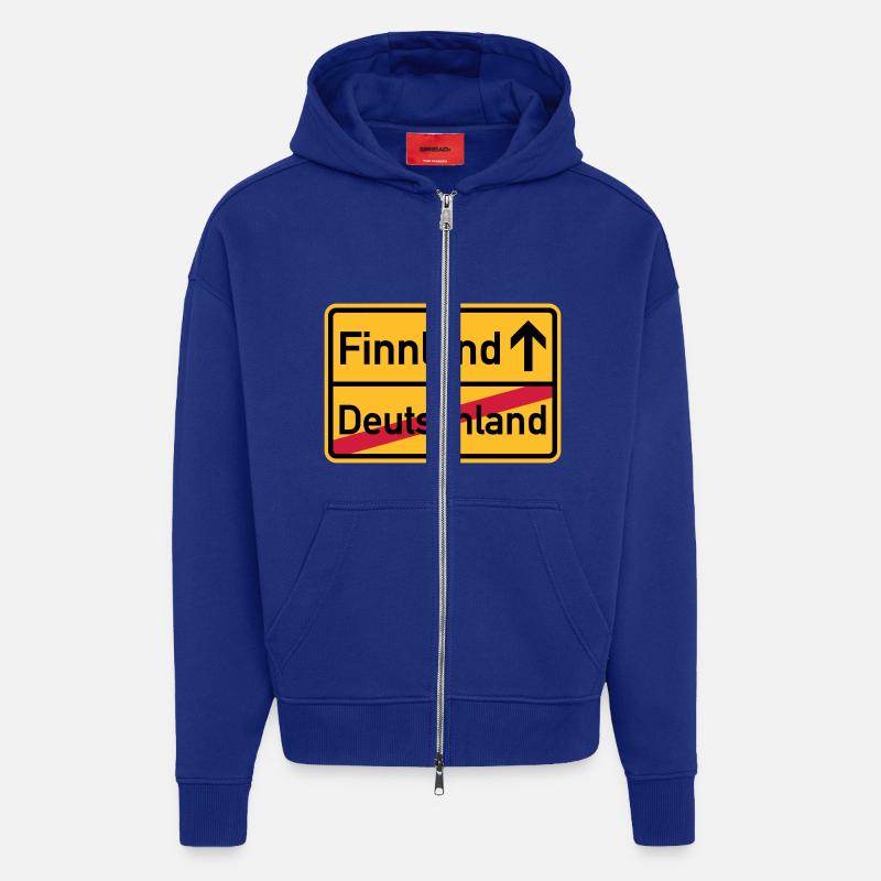 Finnland - Zip Hoodie - made by SPREAD - Iconic Blue